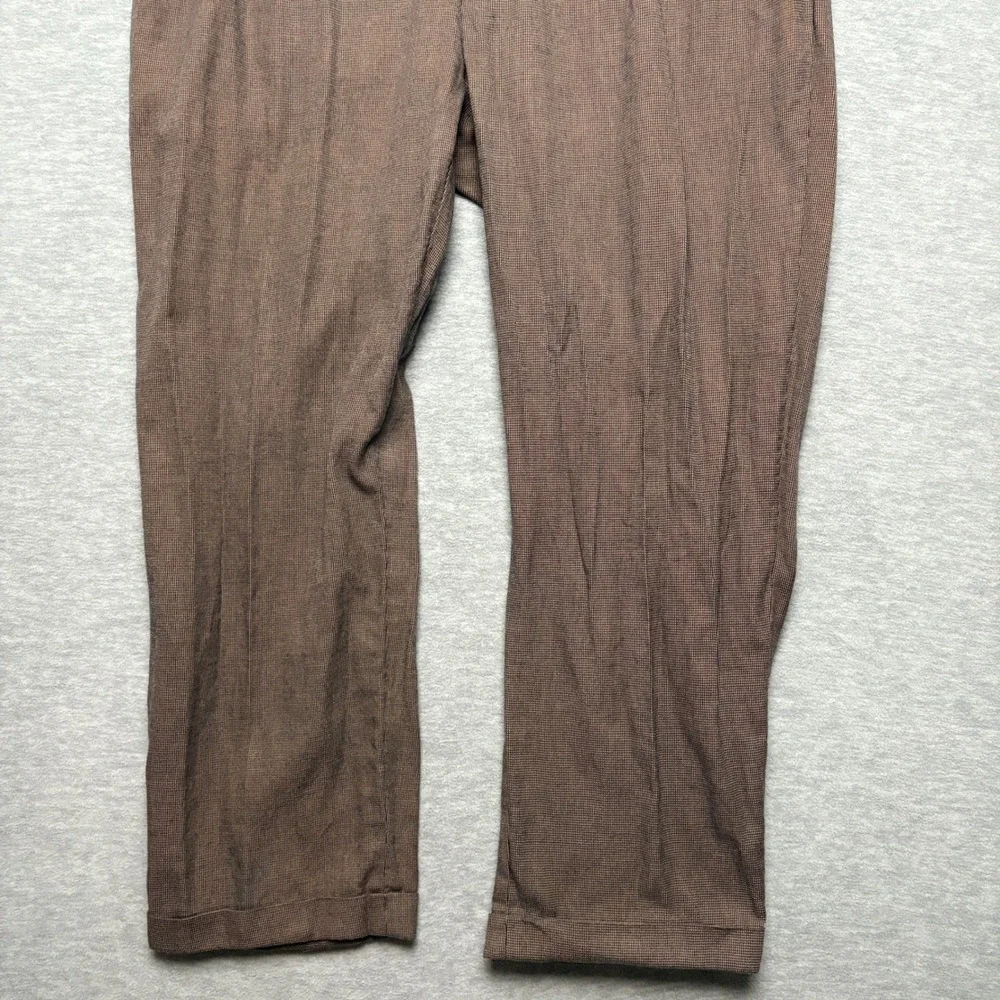 Polo Ralph Lauren Tencel Dress Pants Brown Pleated Casual Trousers Men 36x27